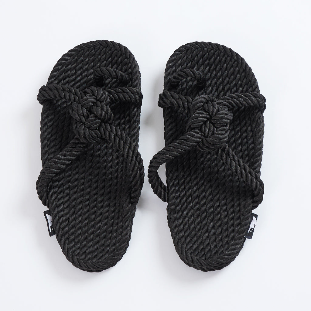 Caper Zori Loop Classic Black Sandals