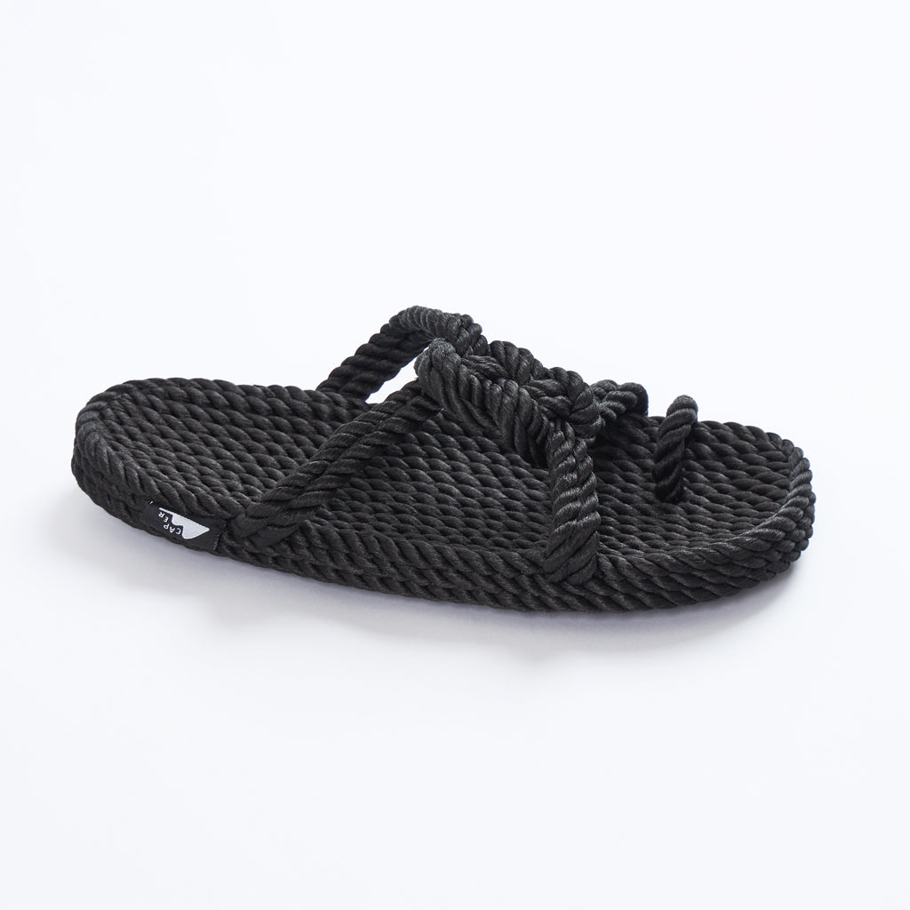 Caper Zori Loop Classic Black Sandals