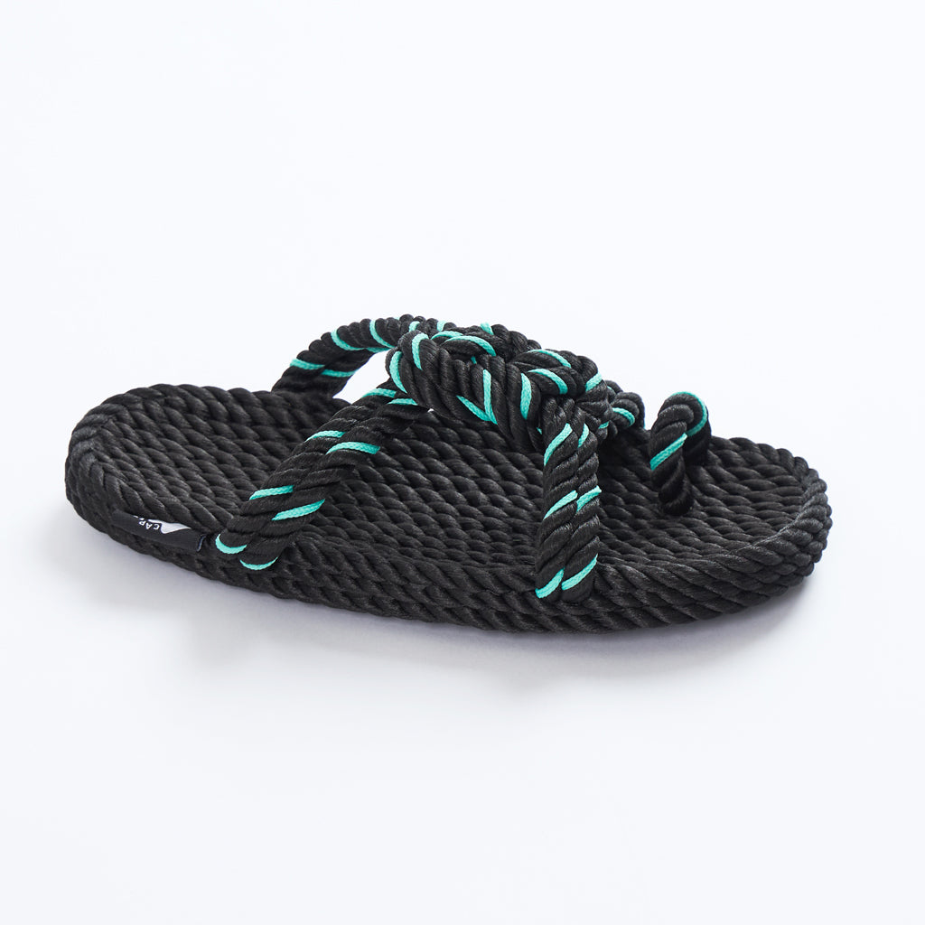 Caper Zori Loop Turquoise Sandals